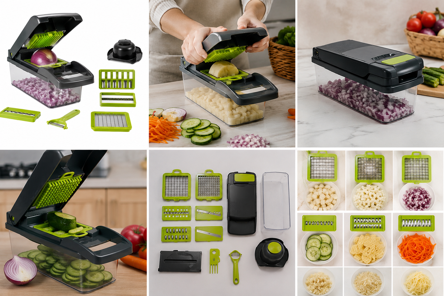 14-in-1 Multi-Function Vegetable Cutter & Slicer