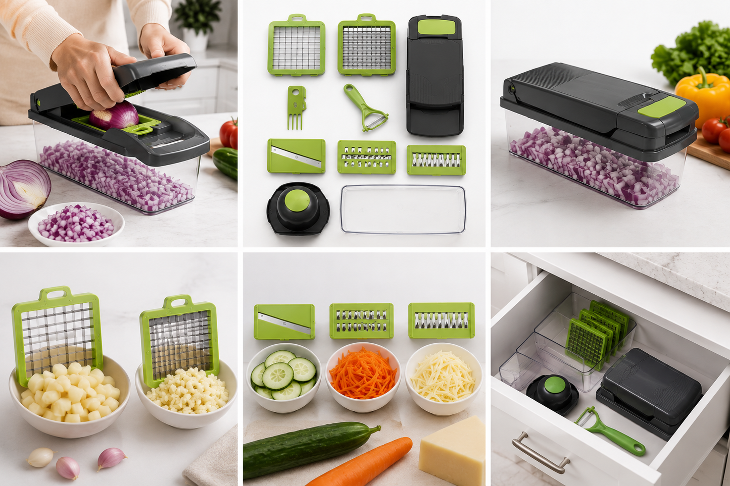 14-in-1 Multi-Function Vegetable Cutter & Slicer